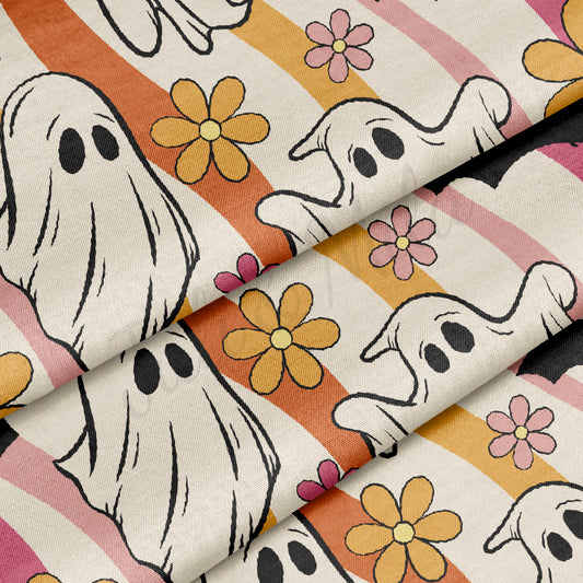 100% Cotton Fabric By the Yard Printed in USA Cotton Sateen -  Cotton Halloween  СTN1871