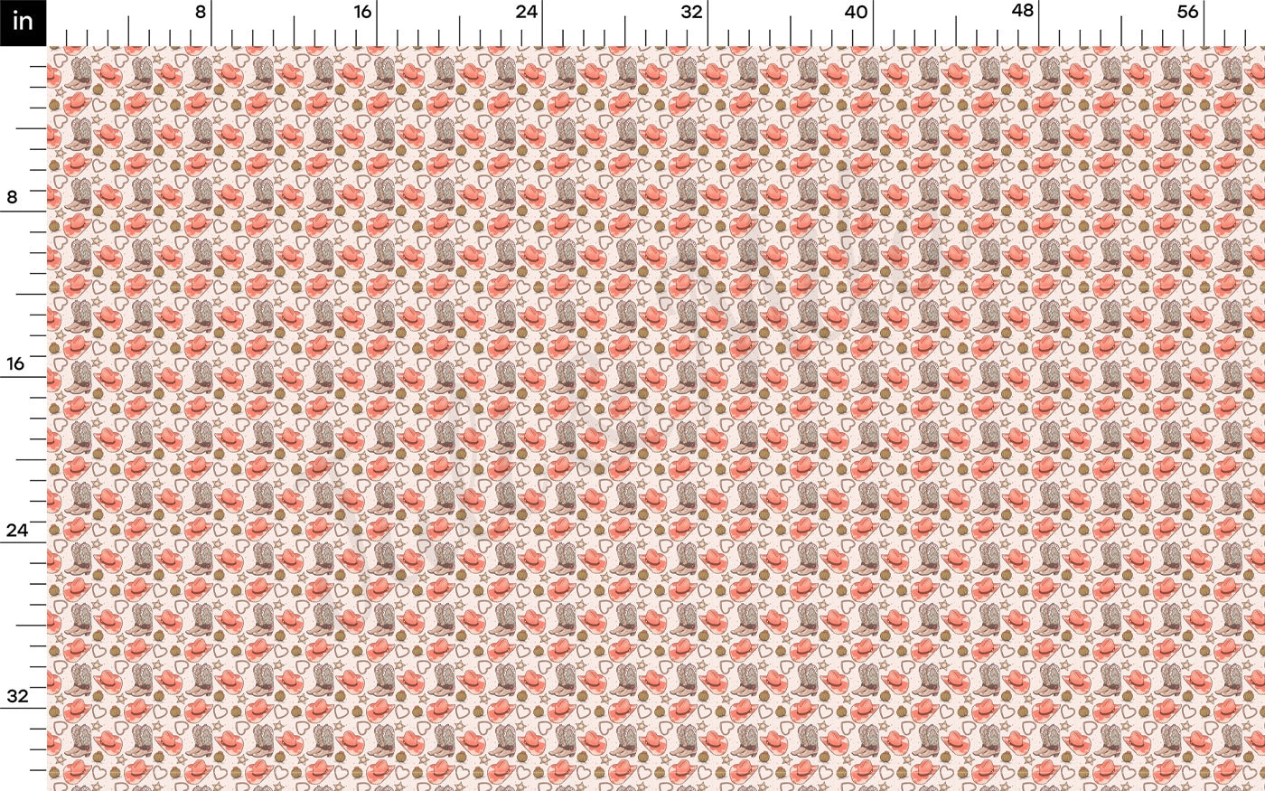 Valentines Day  Bullet Textured Fabric AA1911 cowboy