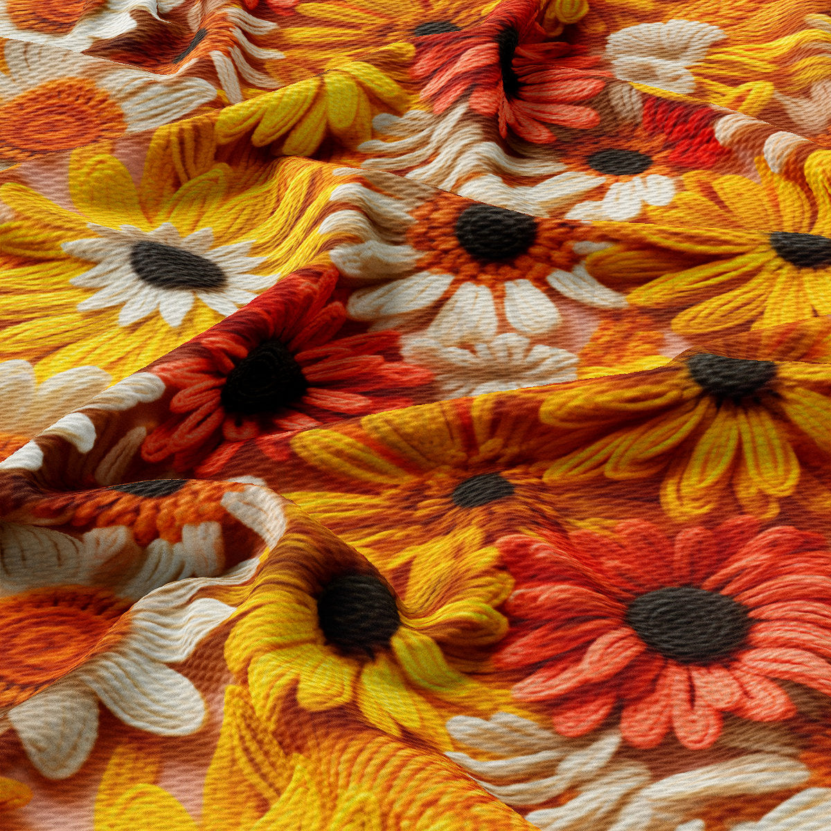 Bullet Textured Fabric  AA1924 flowers Embroidery