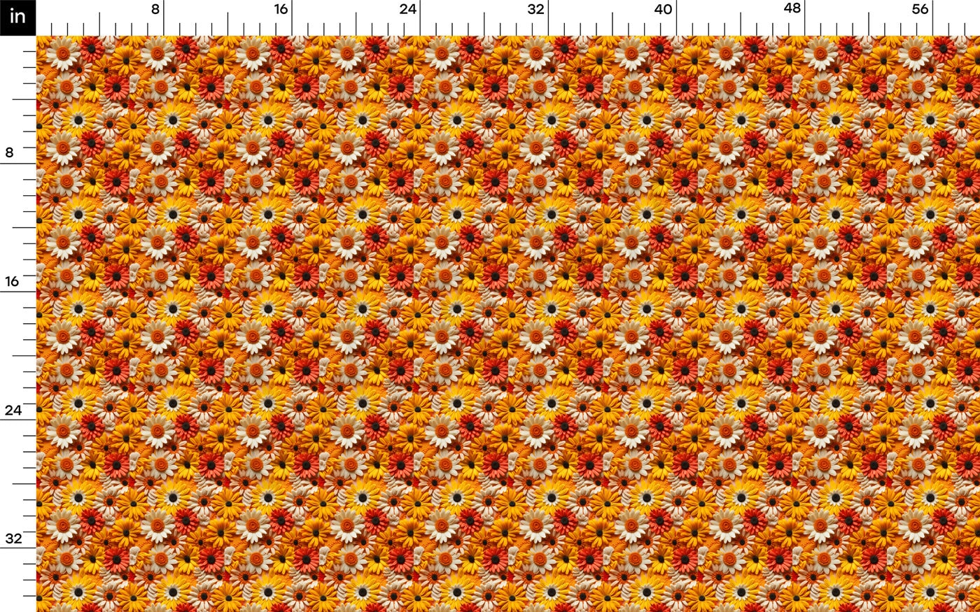 Bullet Textured Fabric  AA1924 flowers Embroidery