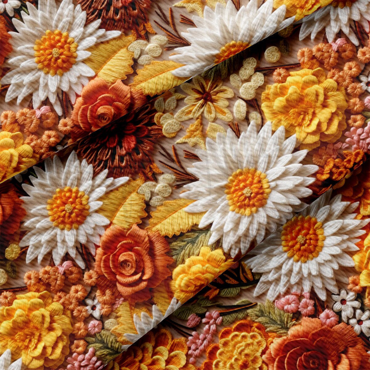 Autumn Fall Halloween  Bullet Textured Fabric AA1935