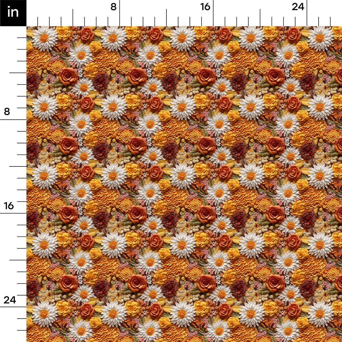 Autumn Fall Halloween  Bullet Textured Fabric AA1935