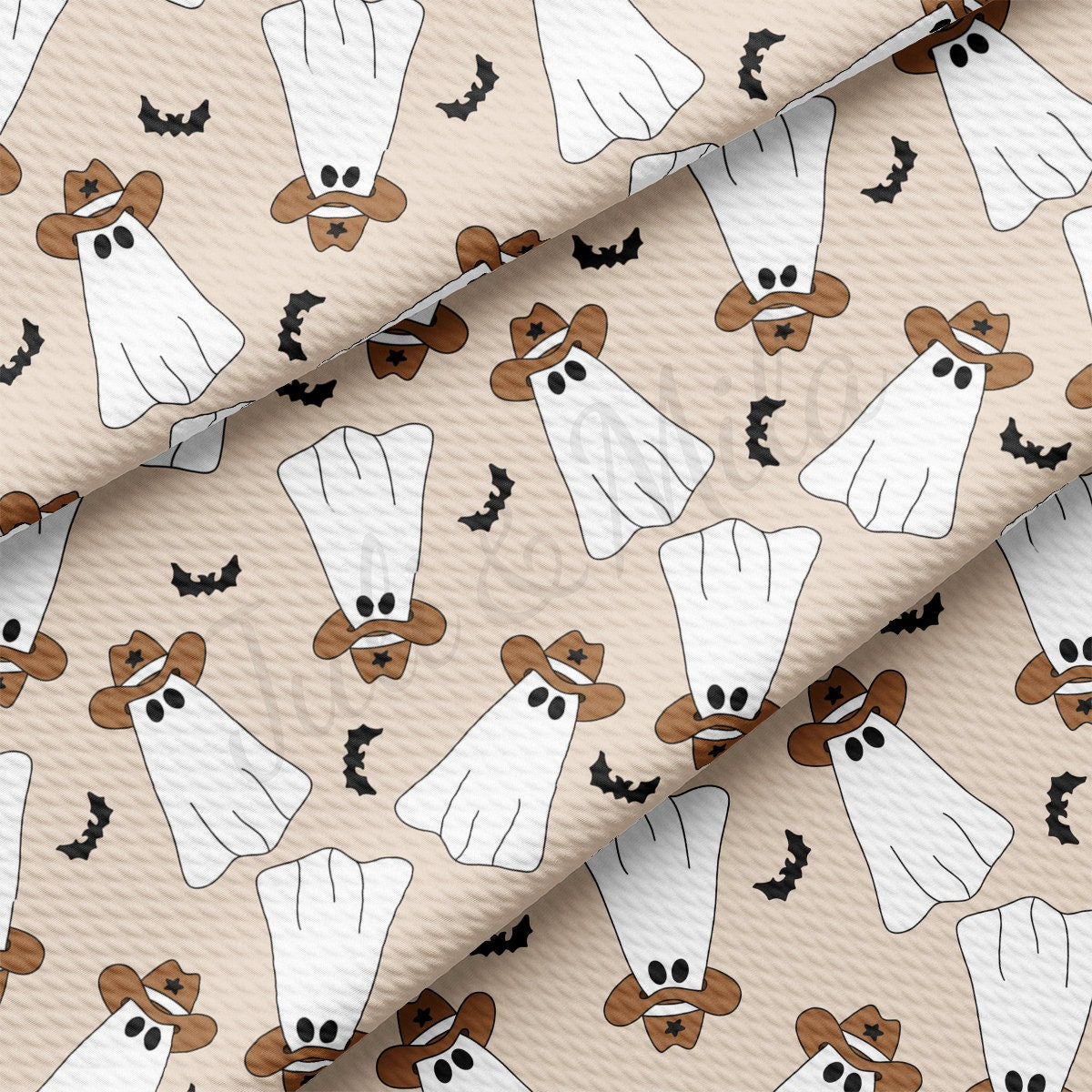 Fall Halloween l Bullet Textured Fabric AA1909 ghosts