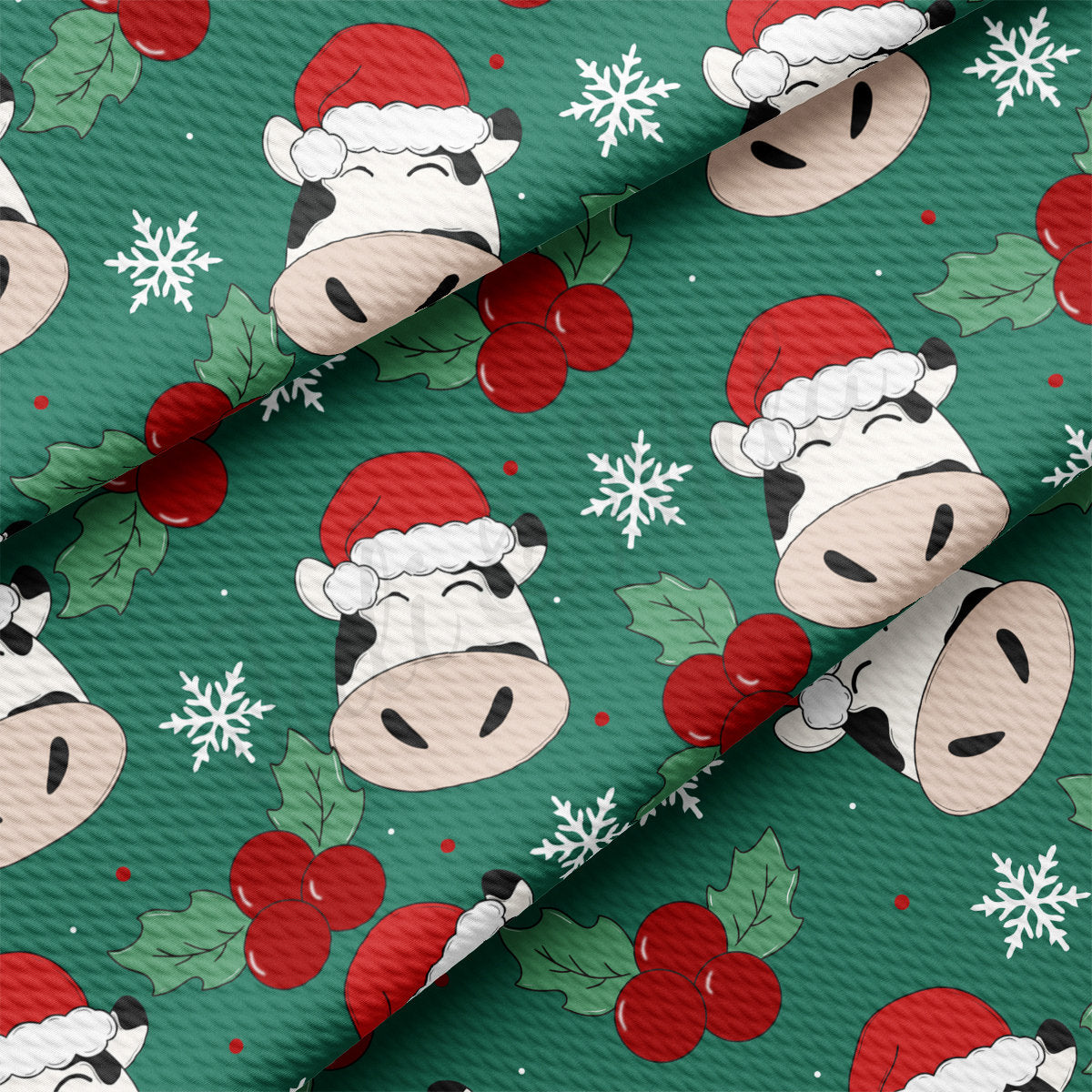 Cow Christmas Bullet Textured Fabric  AA1904