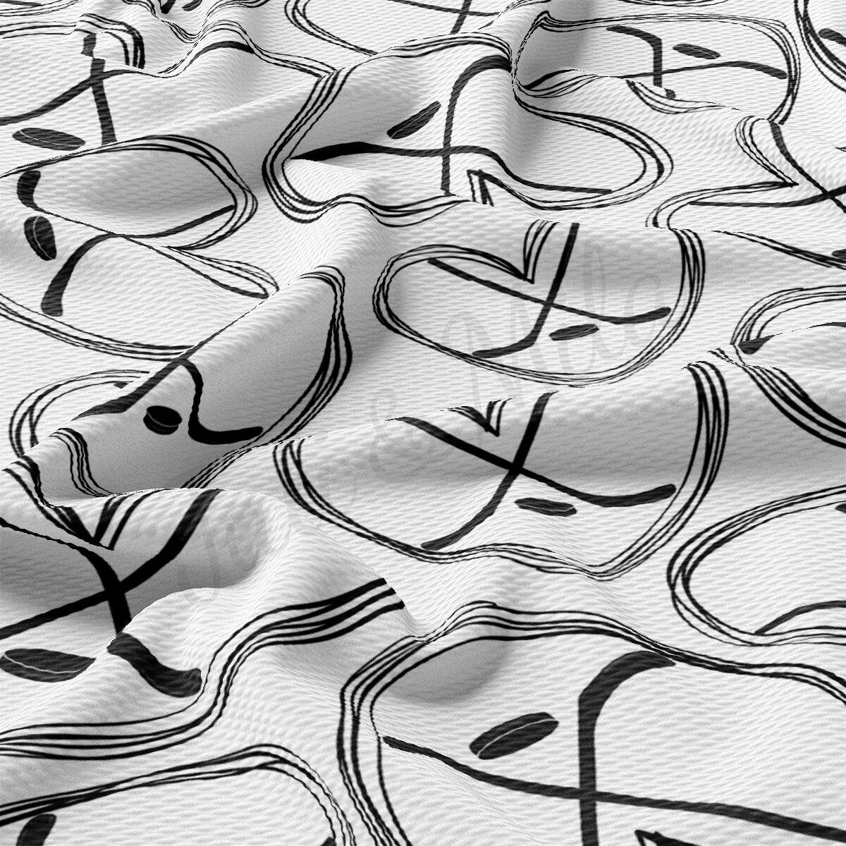 Hockey Hockey  Bullet Textured Fabric AA1981