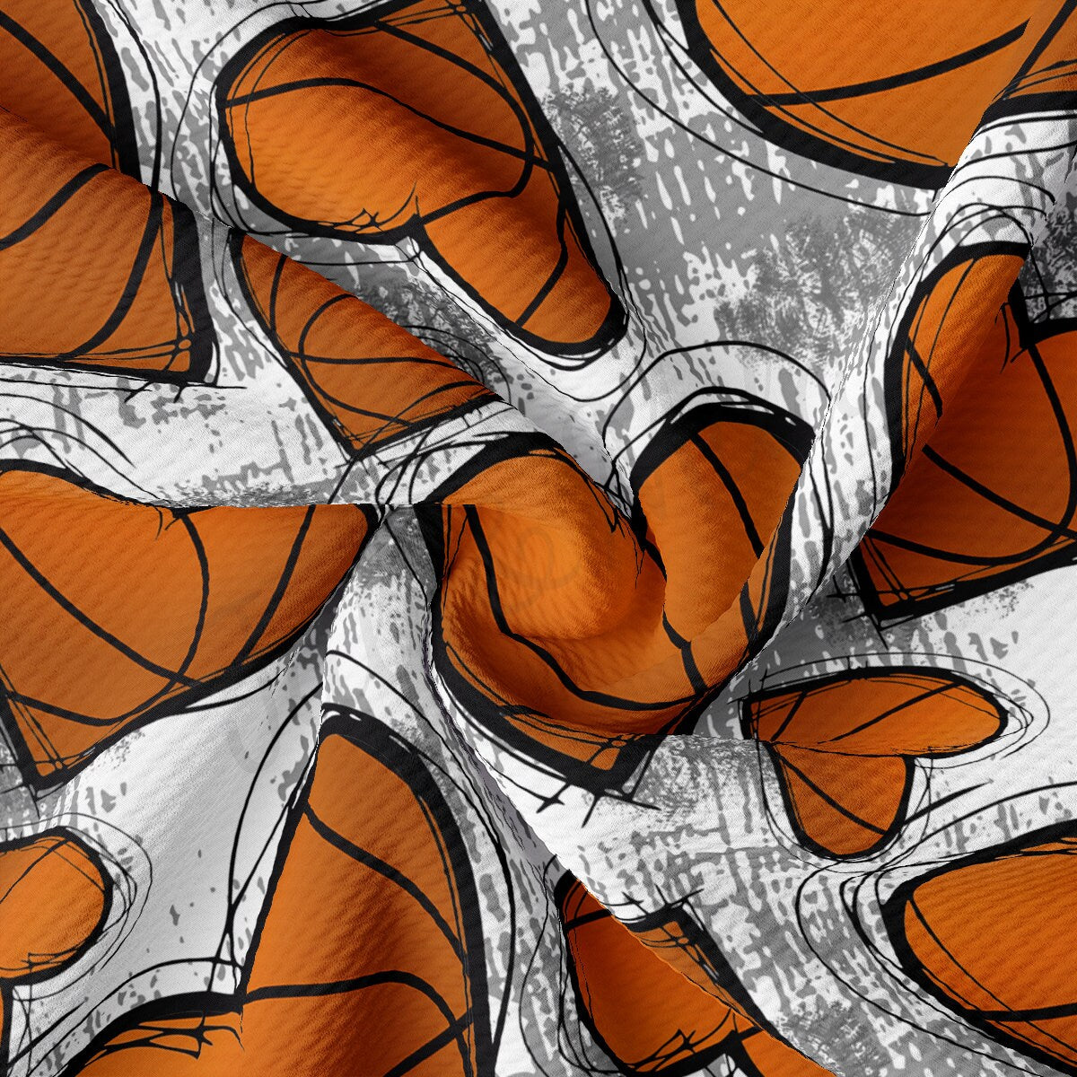 Basketball Bullet Textured Fabric AA1988