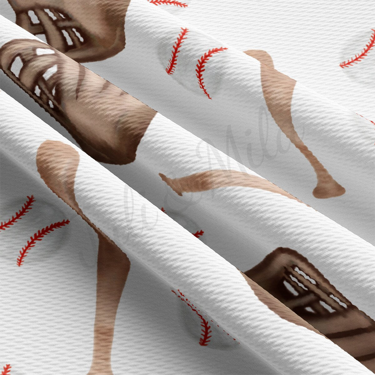 Baseball  Bullet Textured Fabric AA1997