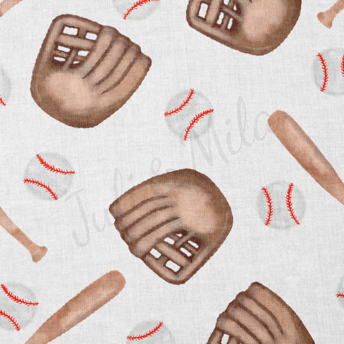 Baseball 100% Cotton Fabric By the Yard Printed in USA Cotton Sateen -  Cotton Printed СTN1997 Sport