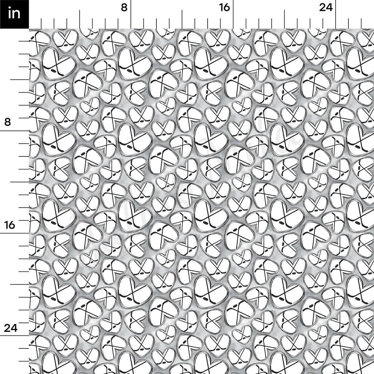 Hockey 100% Cotton Fabric By the Yard Printed in USA Cotton Sateen -  Cotton Printed СTN1982 Sport