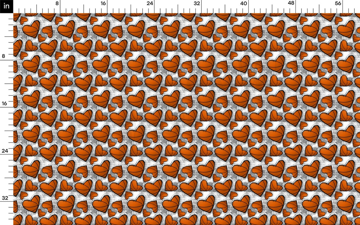Basketball 100% Cotton Fabric By the Yard Printed in USA Cotton Sateen -  Cotton Printed СTN1988 Sport