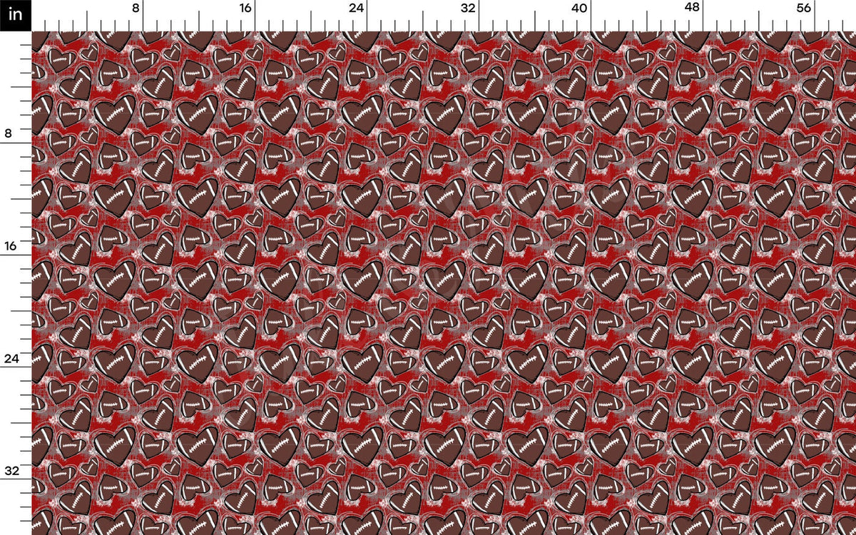Football 100% Cotton Fabric By the Yard Printed in USA Cotton Sateen -  Cotton Printed СTN1989 Sport