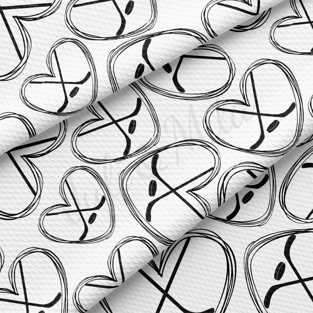 Hockey Hockey  Bullet Textured Fabric AA1981