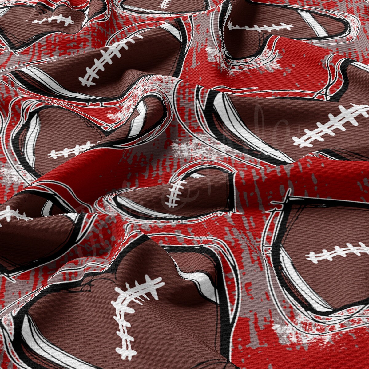 Football  Bullet Textured Fabric  AA1989