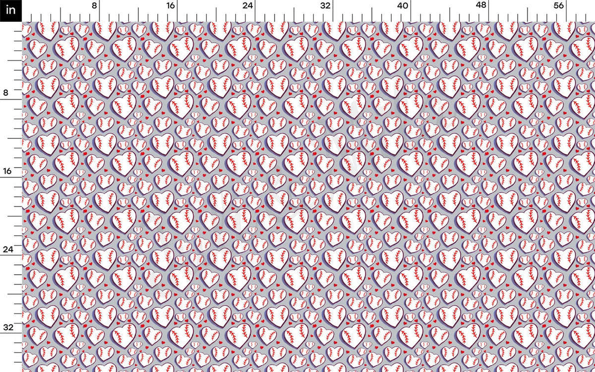 Baseball 100% Cotton Fabric By the Yard Printed in USA Cotton Sateen -  Cotton Printed СTN1972 Sport