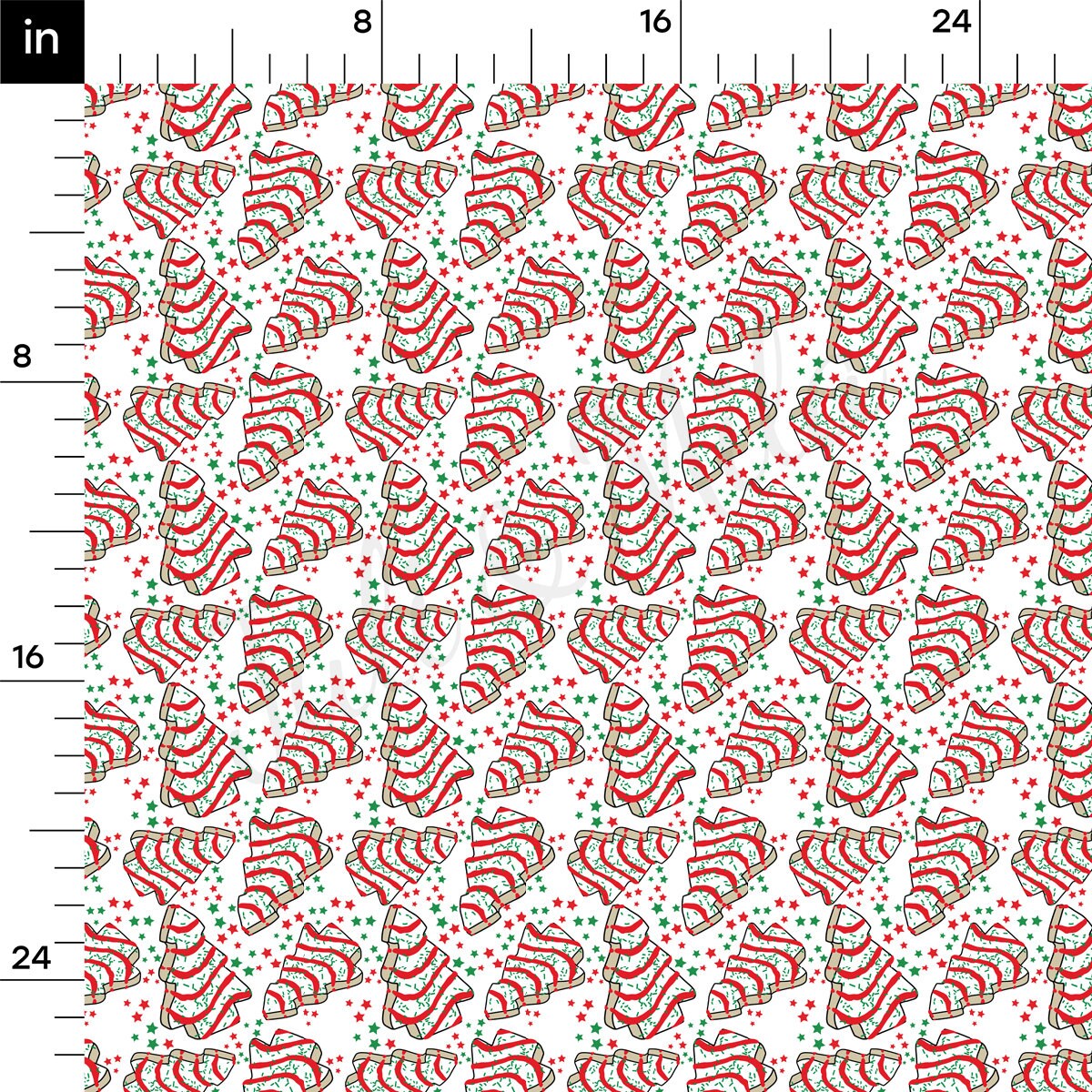 100% Cotton Fabric By the Yard Printed in USA Cotton Sateen -  Cotton Printed СTN1976 christmas cakes