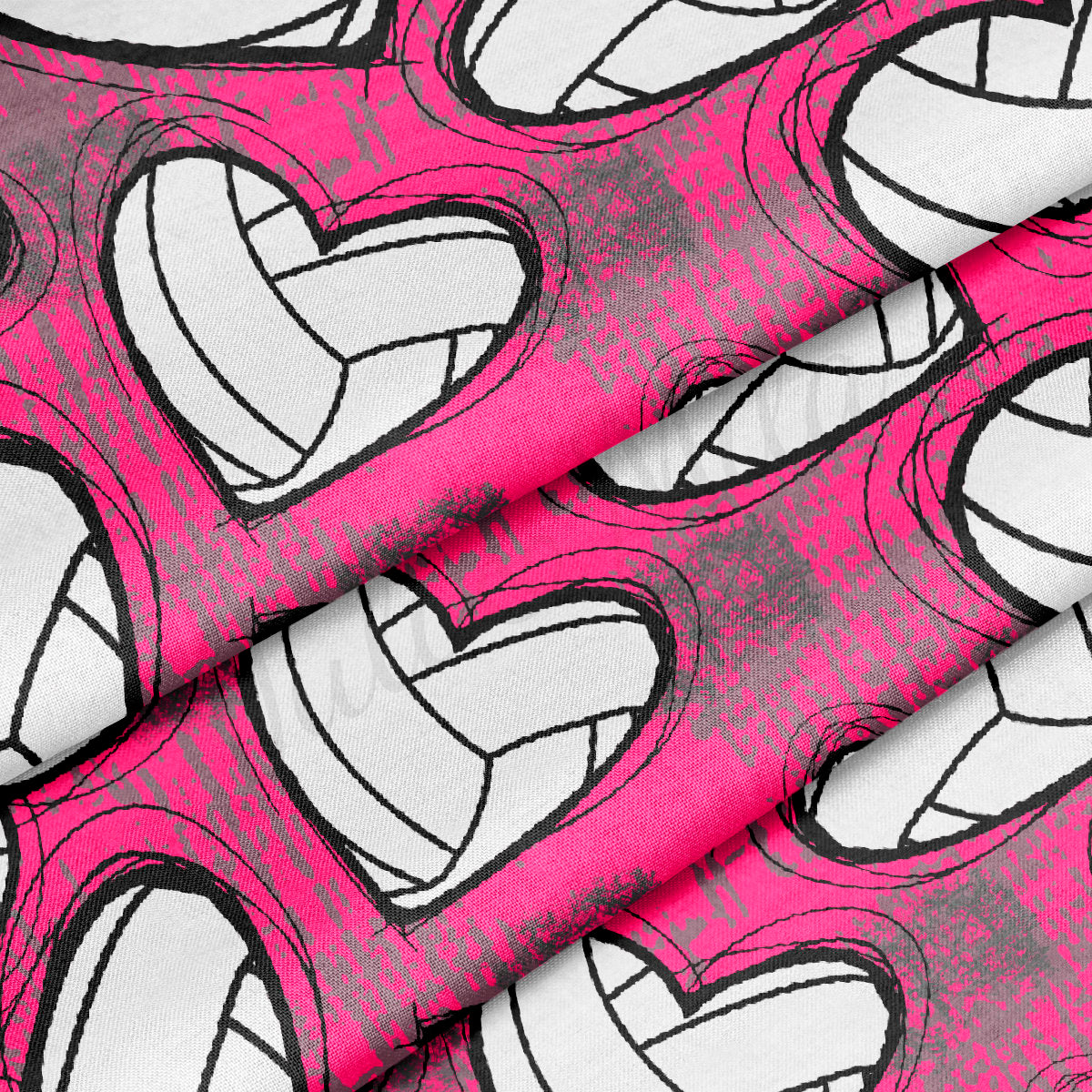 Volleyball 100% Cotton Fabric By the Yard Printed in USA Cotton Sateen -  Cotton Printed СTN1992 Sport
