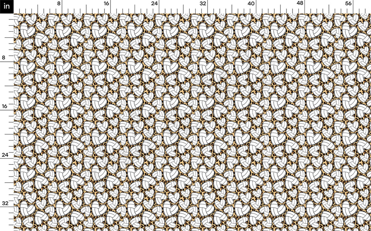 Volleyball 100% Cotton Fabric By the Yard Printed in USA Cotton Sateen -  Cotton Printed СTN1996 Sport