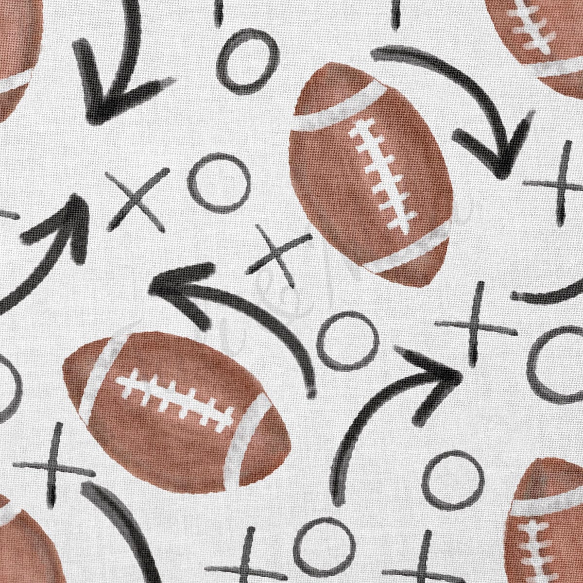 Football 100% Cotton Fabric By the Yard Printed in USA Cotton Sateen -  Cotton Printed СTN1998 Sport