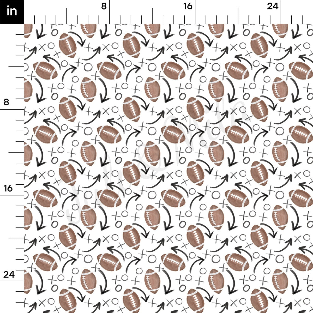 Football 100% Cotton Fabric By the Yard Printed in USA Cotton Sateen -  Cotton Printed СTN1998 Sport