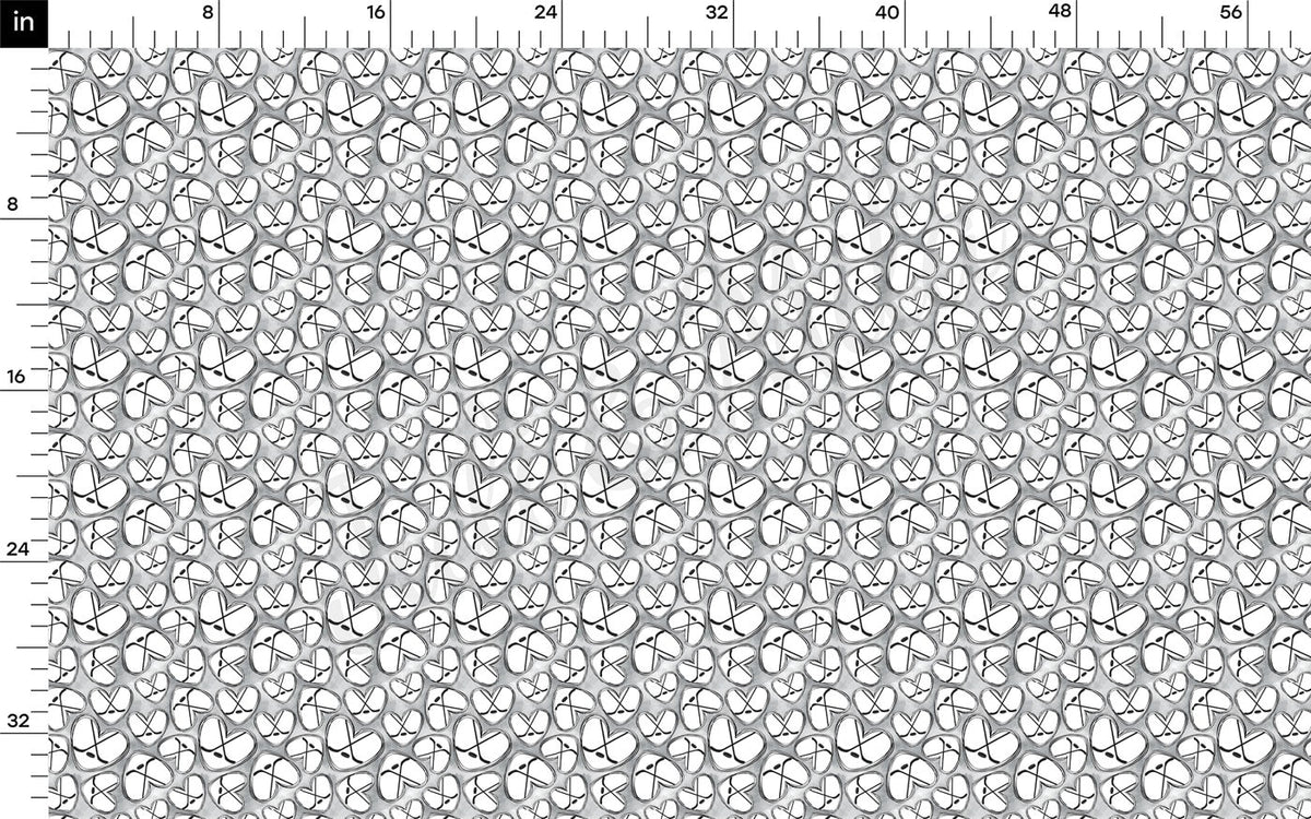 Hockey 100% Cotton Fabric By the Yard Printed in USA Cotton Sateen -  Cotton Printed СTN1982 Sport