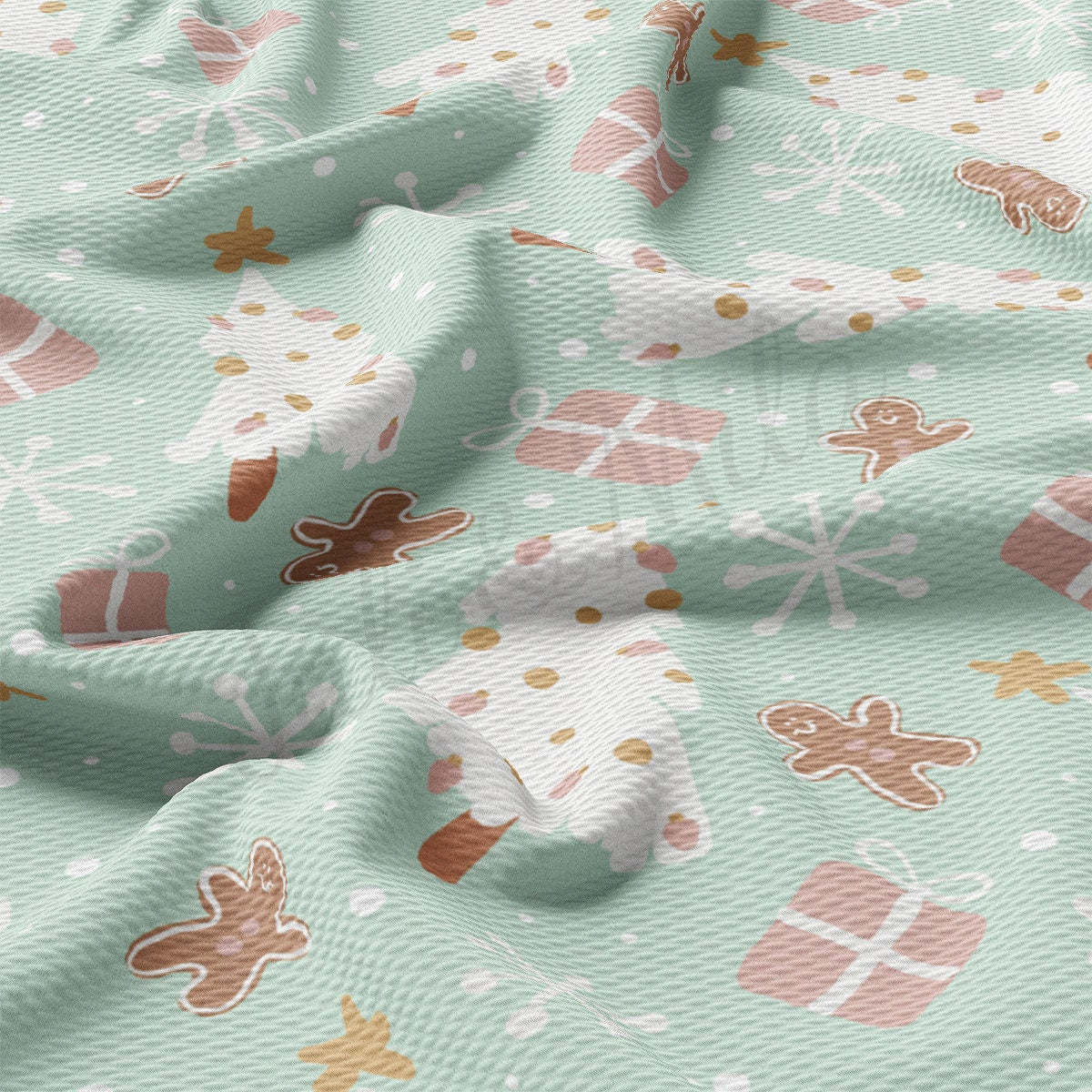 Christmas Printed Bullet Fabric AA2128