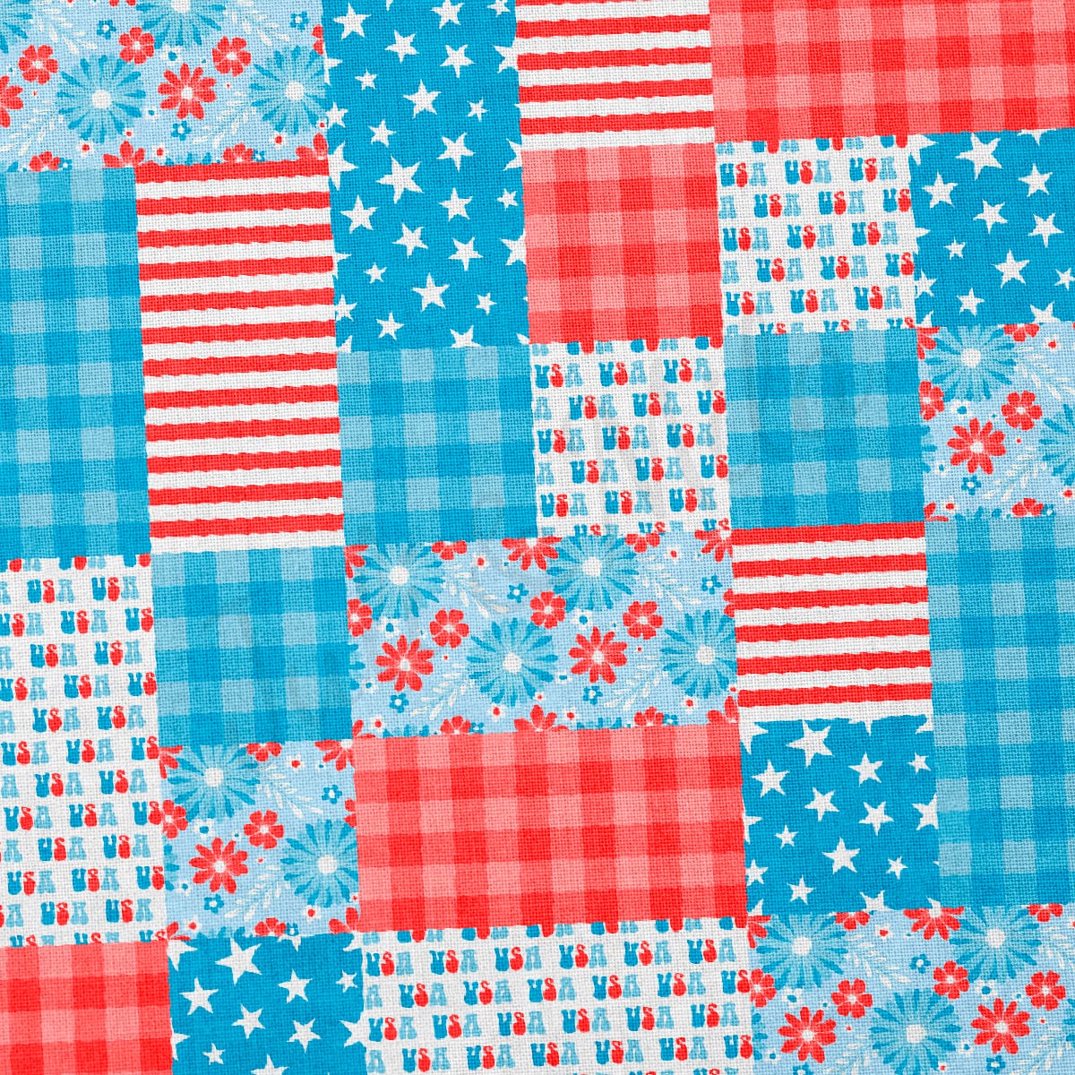 100% Cotton Fabric CTN2079 4th of July Patriotic