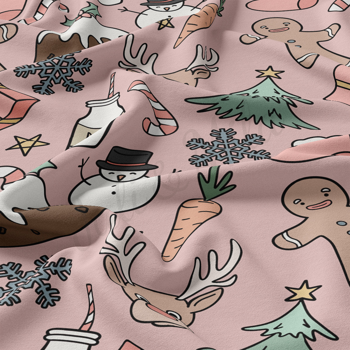 DBP Fabric Double Brushed Polyester DBP2102 Christmas