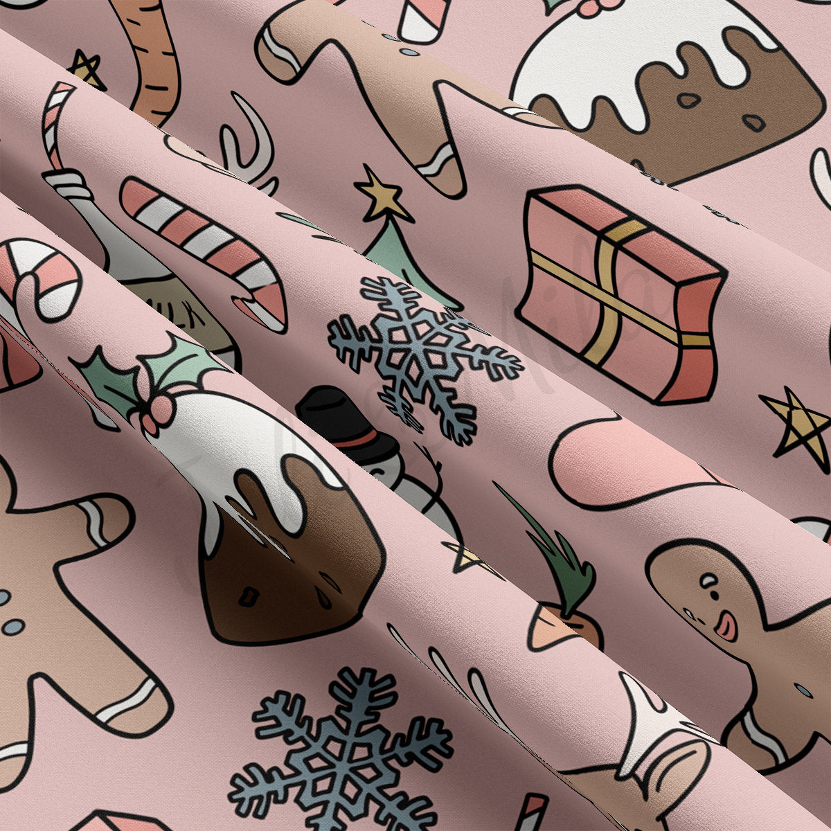 DBP Fabric Double Brushed Polyester DBP2102 Christmas