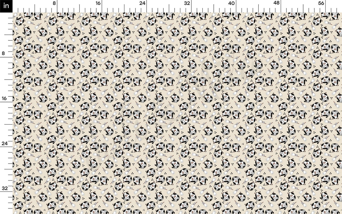 DBP Fabric Double Brushed Polyester DBP2108 Cow