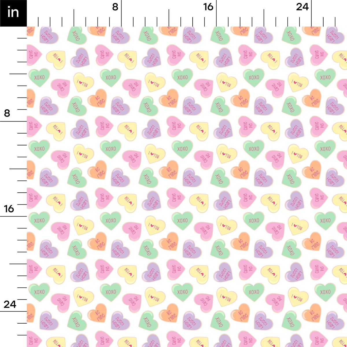 DBP Fabric Double Brushed Polyester DBP2119 Valentine's Day