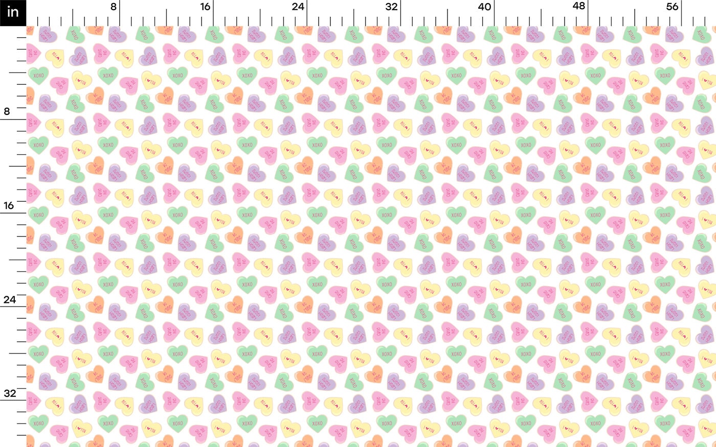 DBP Fabric Double Brushed Polyester DBP2119 Valentine's Day