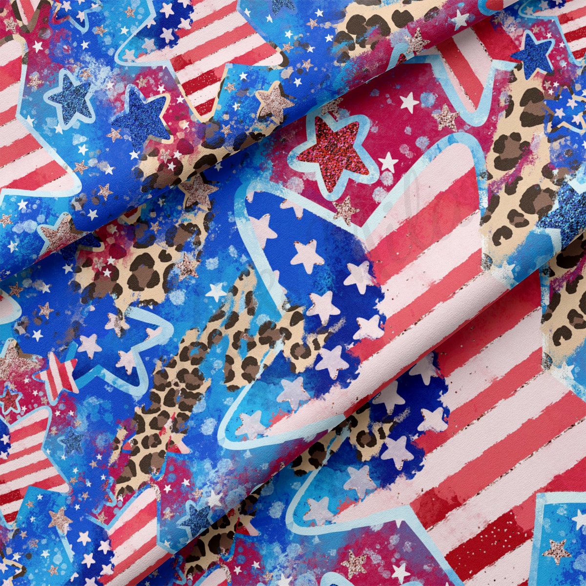 DBP Fabric Double Brushed Polyester DBP2136 4th of July Patriotic