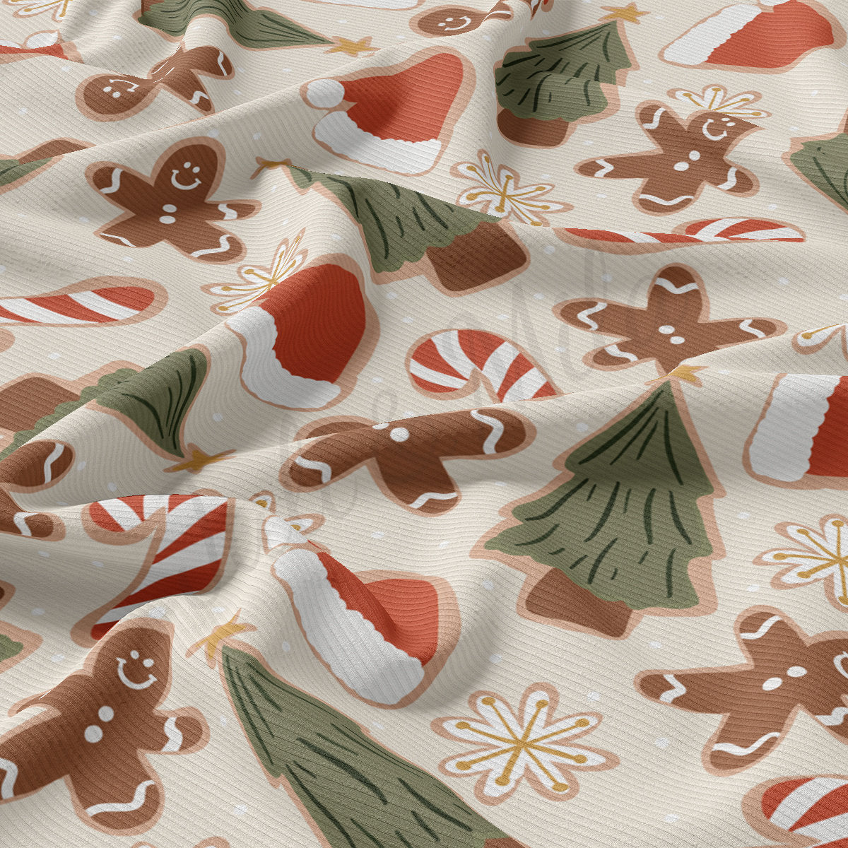 Rib Knit Fabric  RBK2098 Christmas