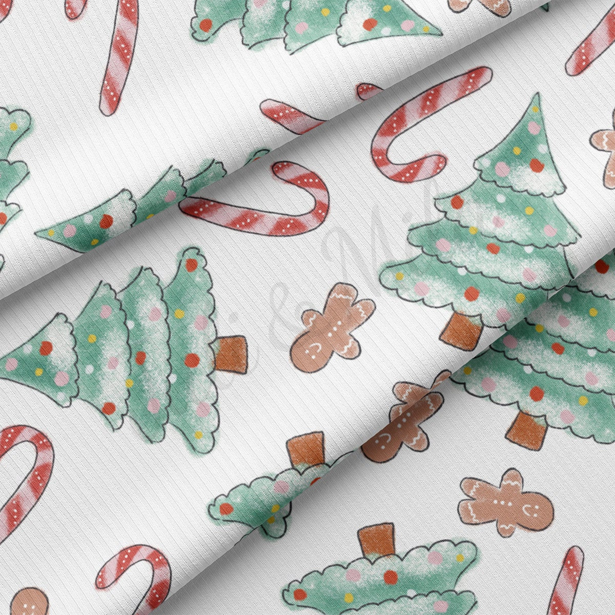 Rib Knit Fabric  RBK2103 Christmas