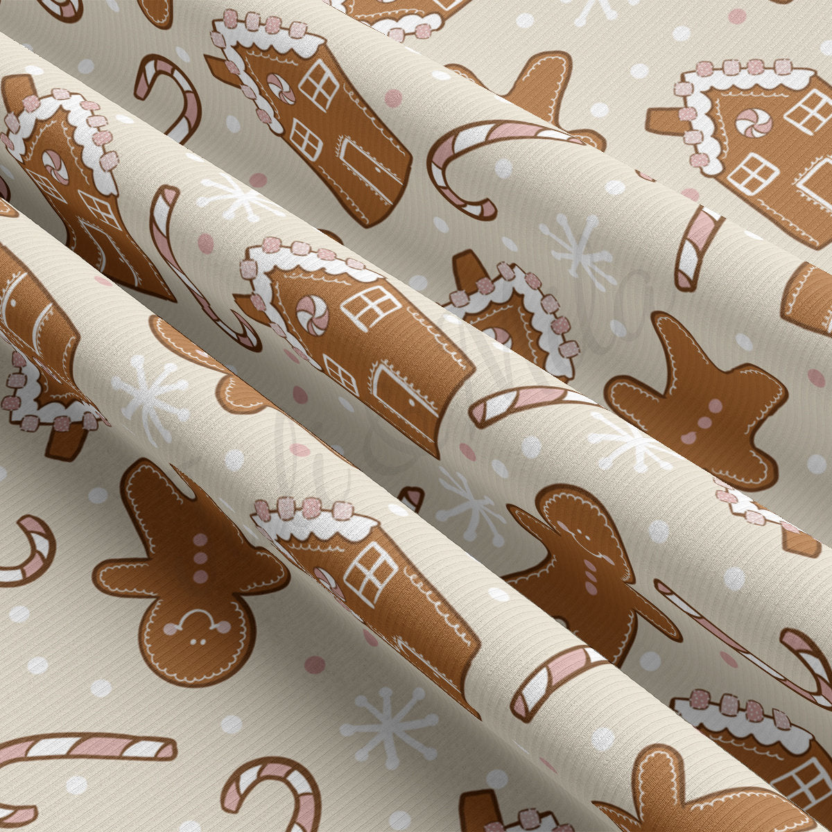 Rib Knit Fabric  RBK2117 Christmas