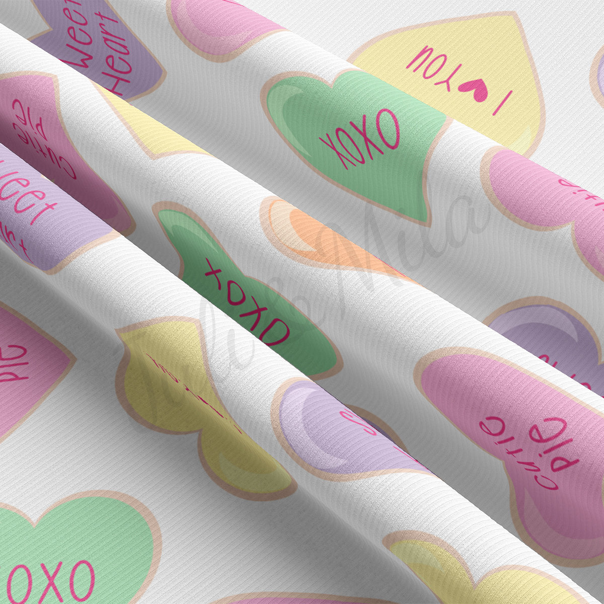 Rib Knit Fabric  RBK2119 Valentine's Day