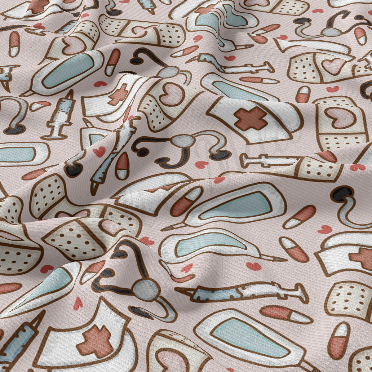 Rib Knit Fabric RBK2126 Nurse