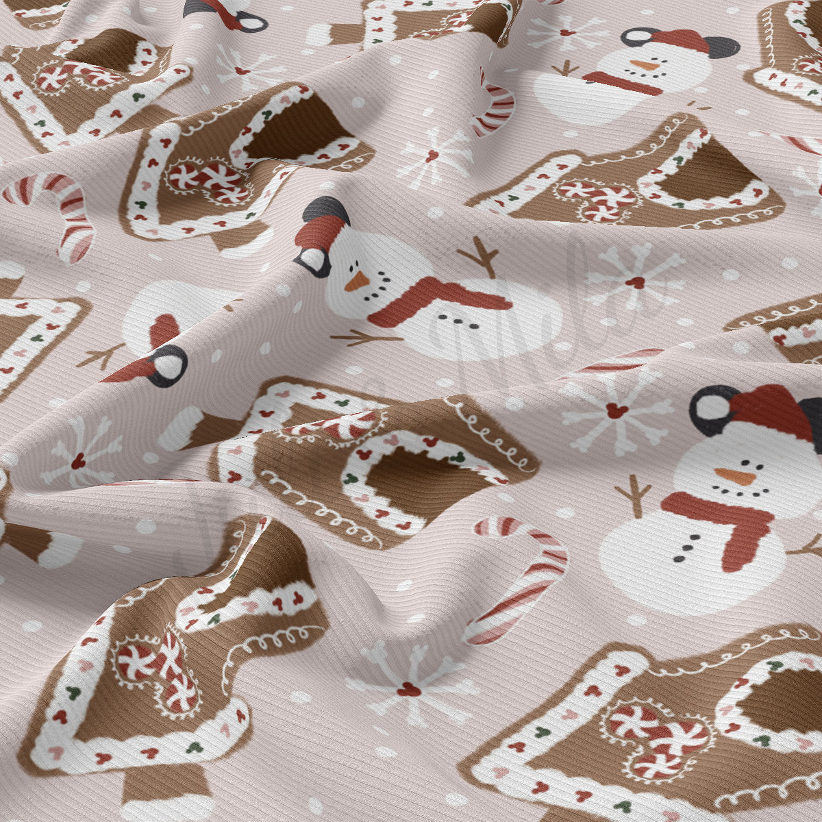 Rib Knit Fabric RBK2152 Christmas