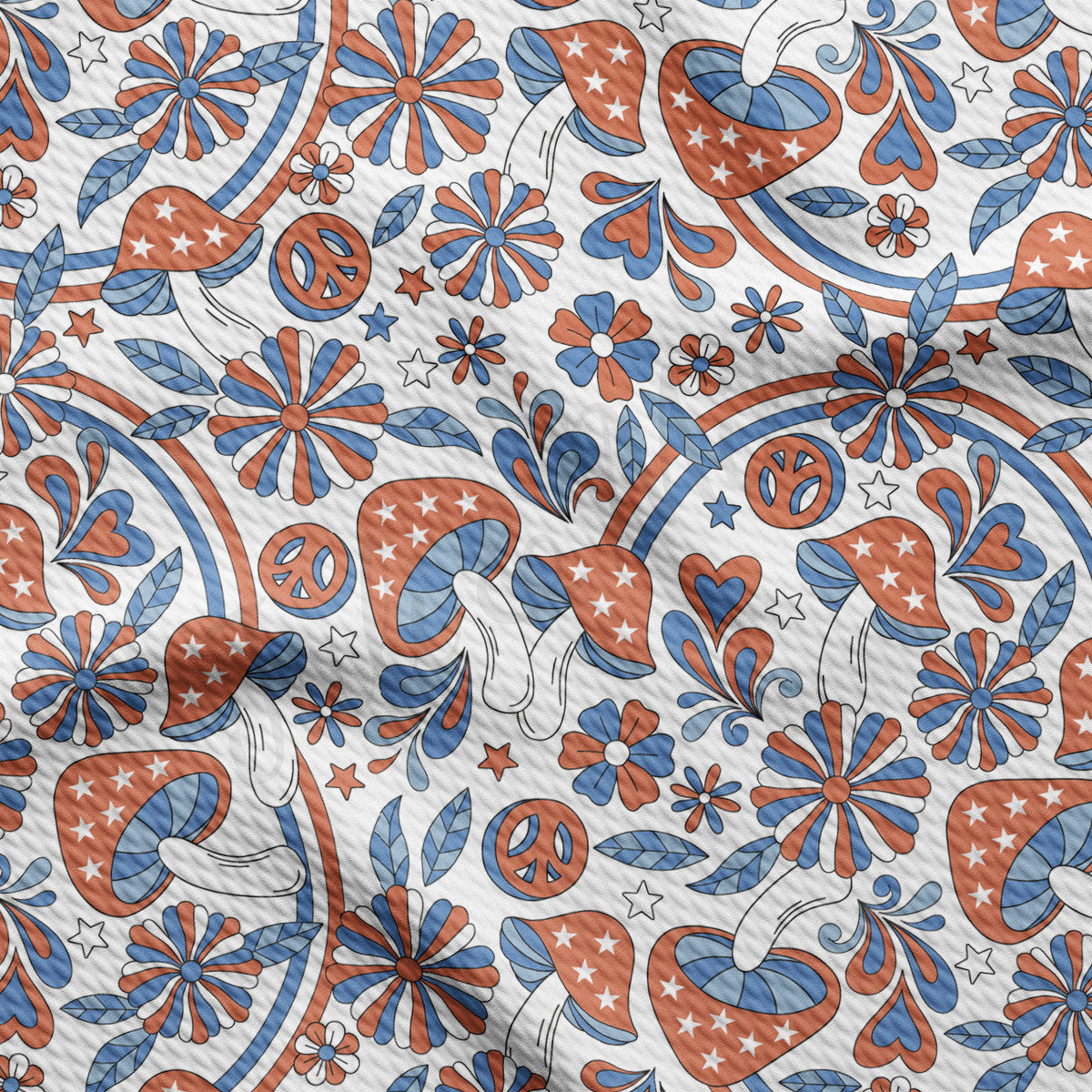 4th of July Patriotic Bullet Fabric AA2190