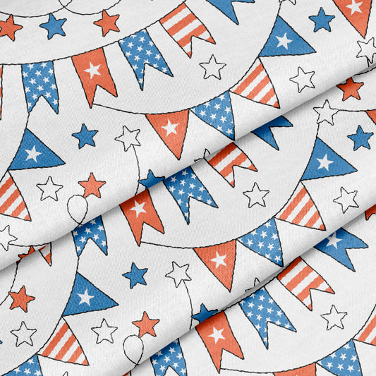 100% Cotton Fabric CTN2189 4th of July Patriotic