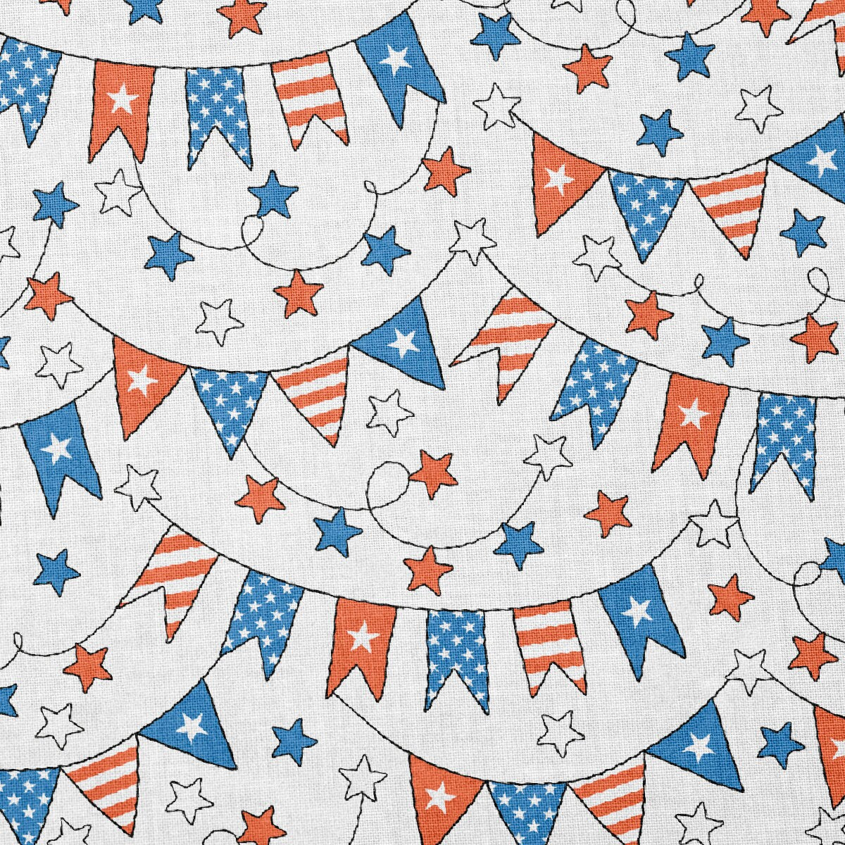 100% Cotton Fabric CTN2189 4th of July Patriotic