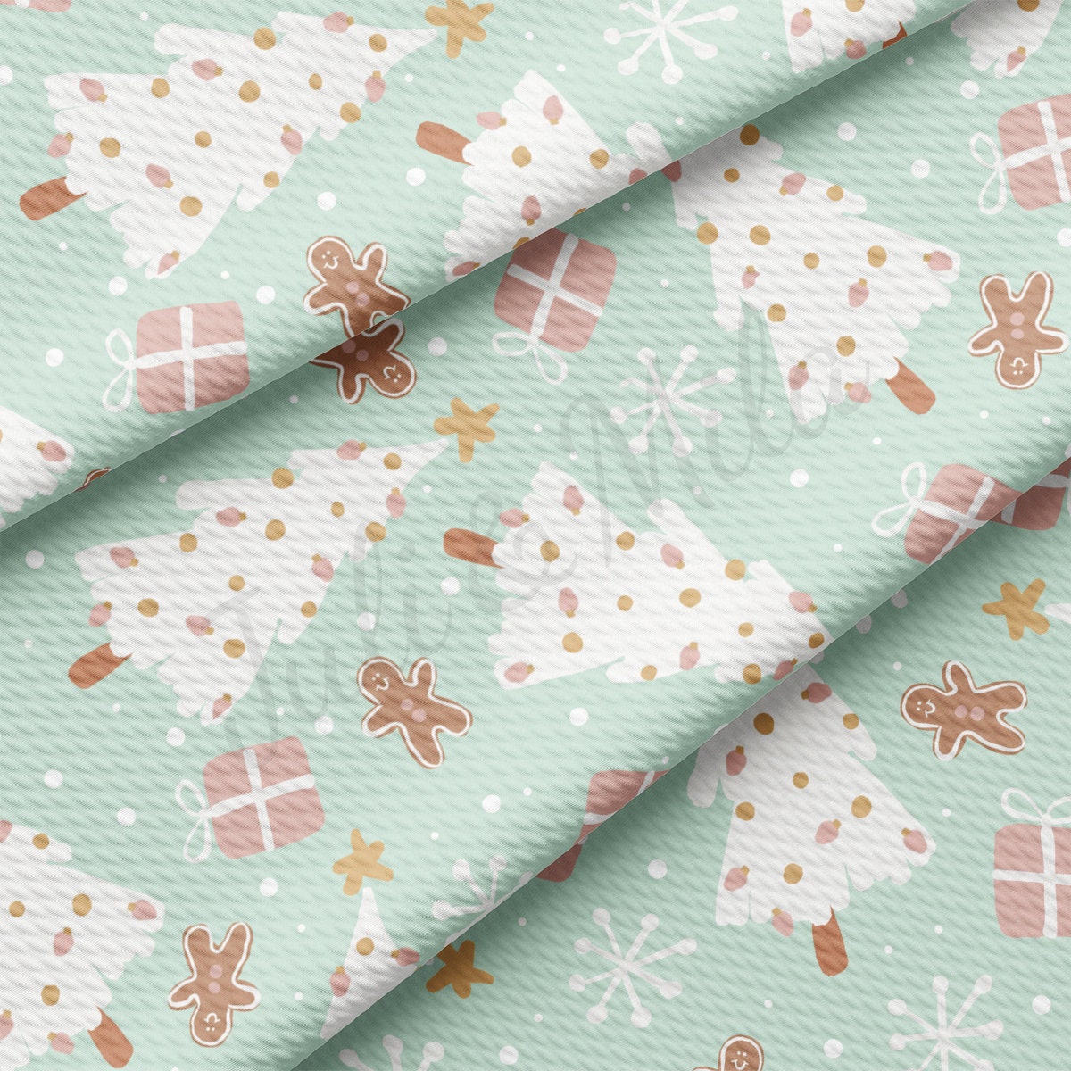 Christmas Printed Bullet Fabric AA2128