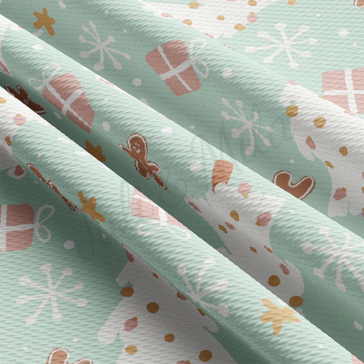 Christmas Printed Bullet Fabric AA2128