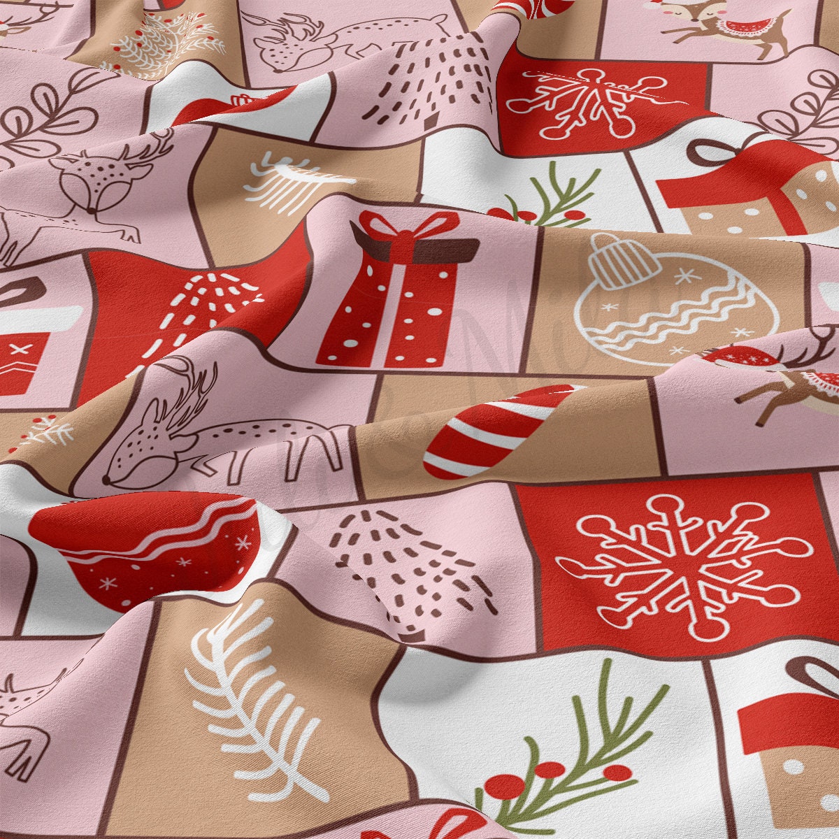 Christmas DBP Fabric Double Brushed Polyester DBP2168