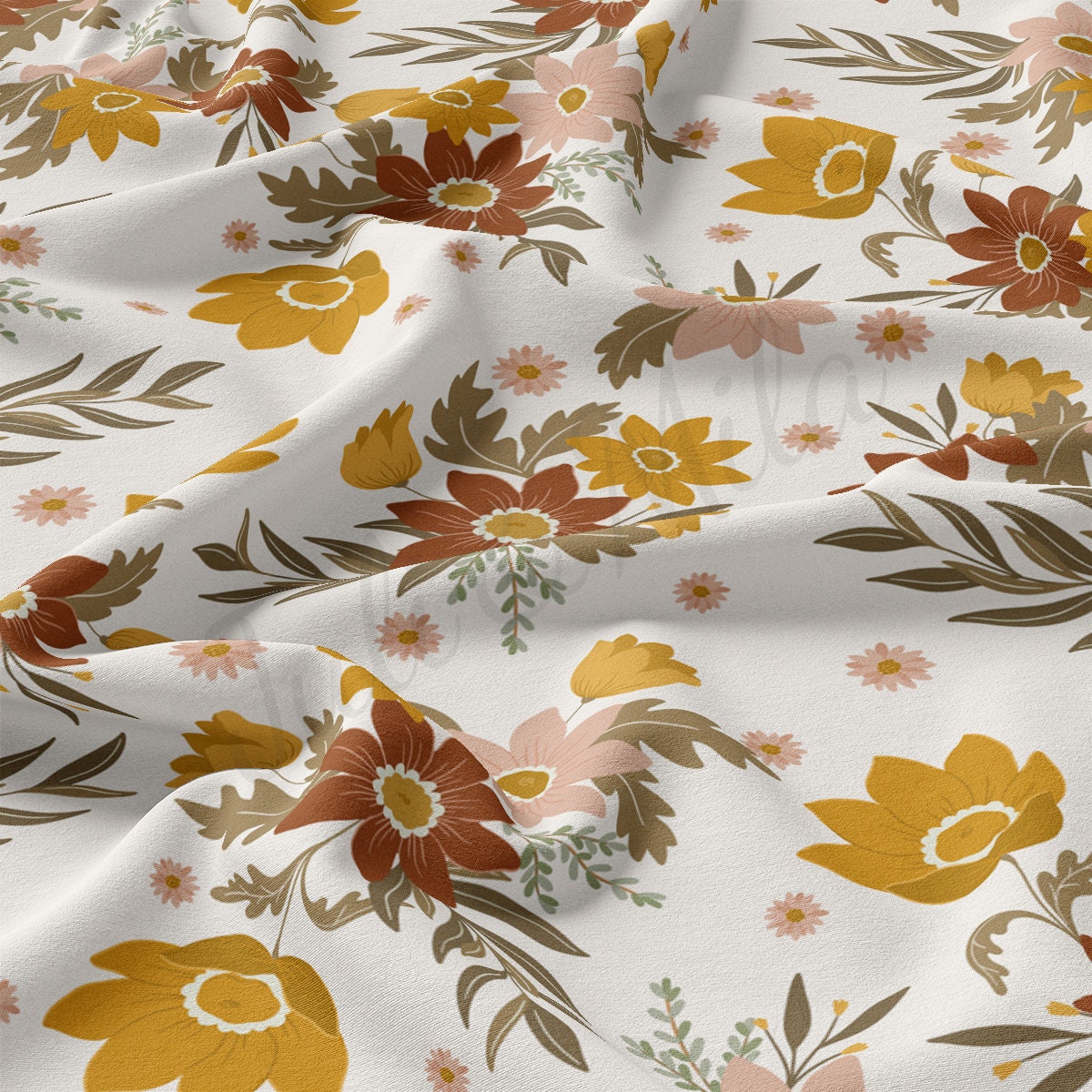 Floral DBP Fabric Double Brushed Polyester DBP2176