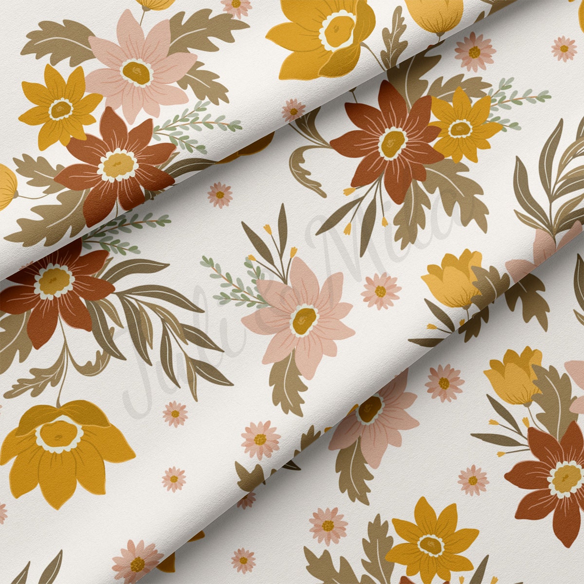 Floral DBP Fabric Double Brushed Polyester DBP2176