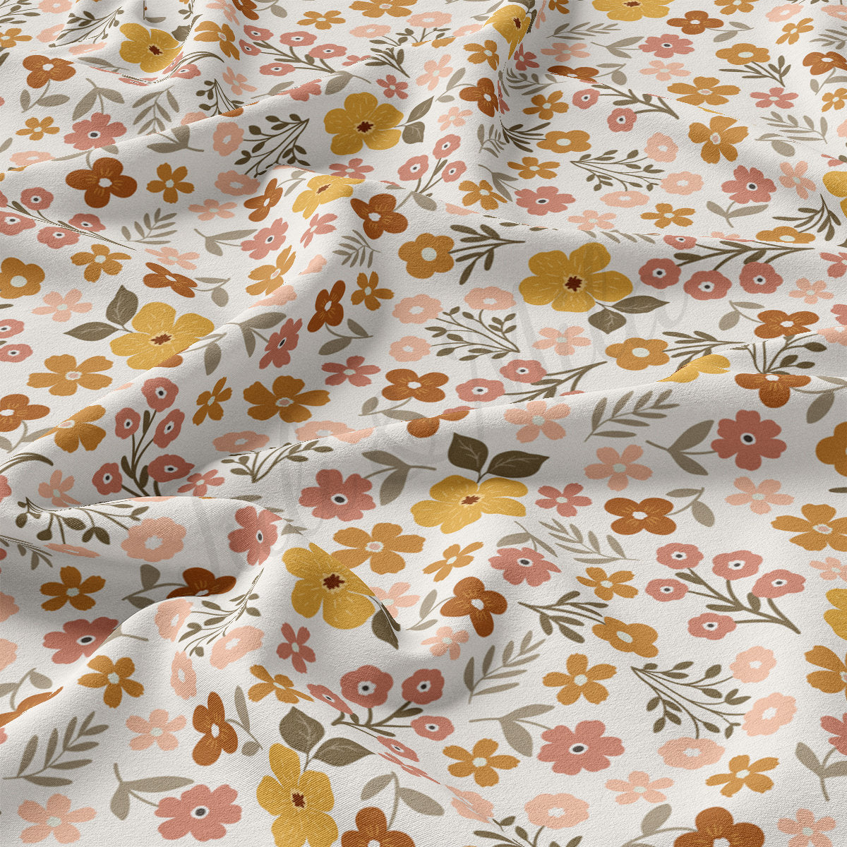 Floral DBP Fabric Double Brushed Polyester DBP2177