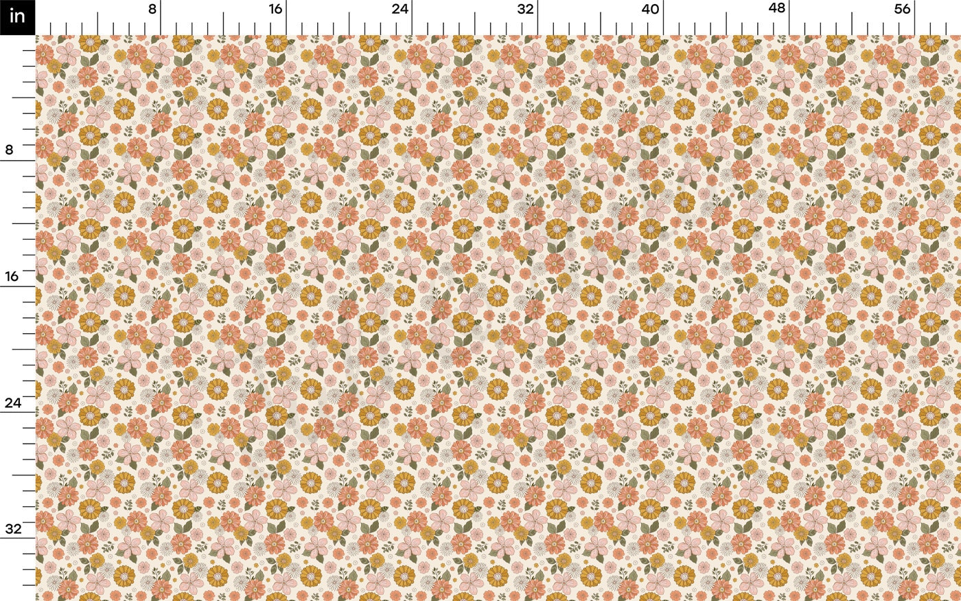 Floral DBP Fabric Double Brushed Polyester DBP2194