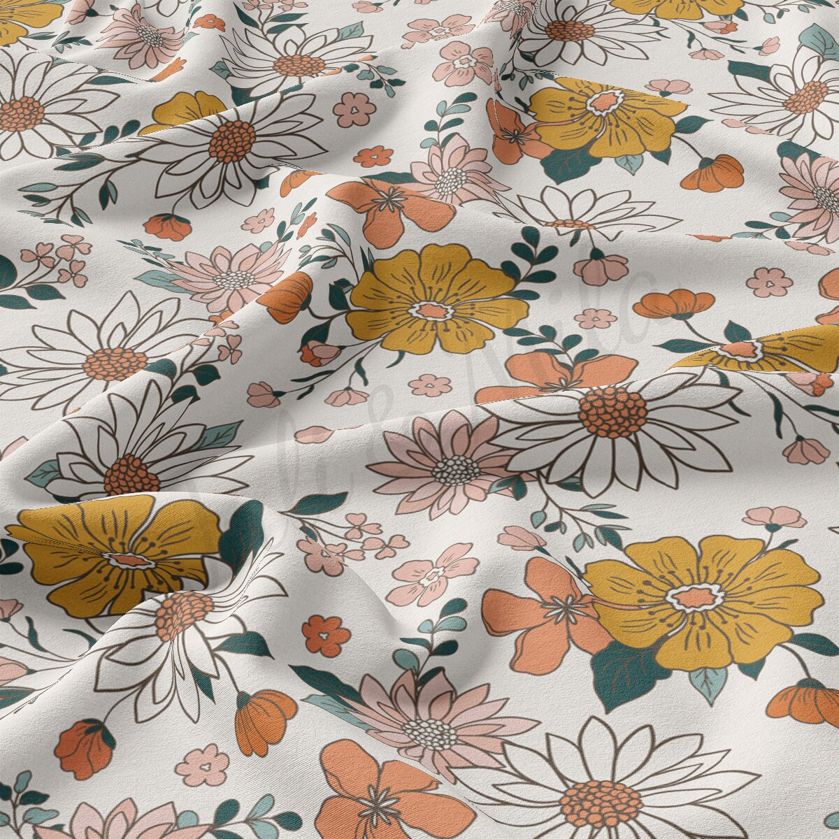 Floral DBP Fabric Double Brushed Polyester DBP2195