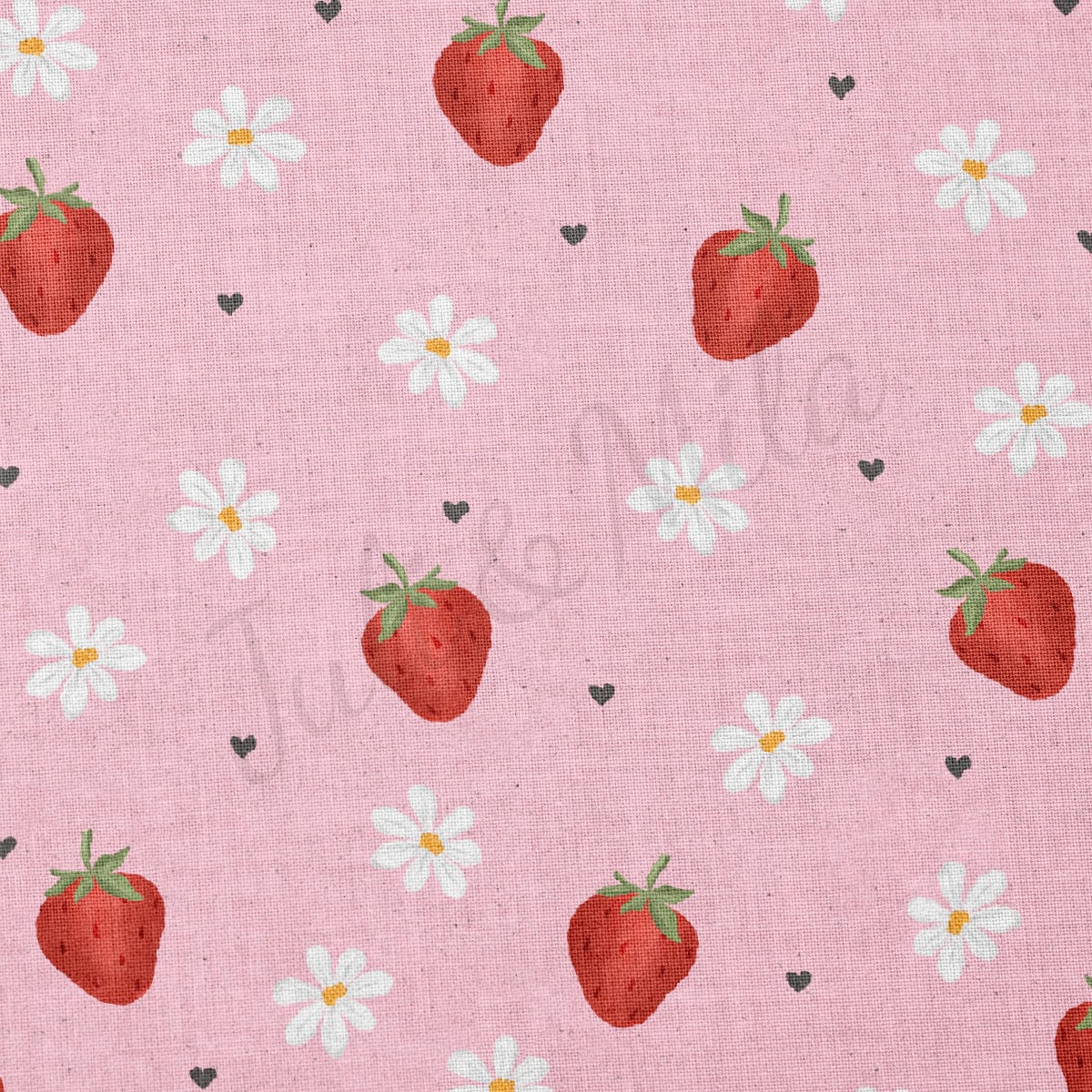 100% Cotton Fabric CTN2255 Strawberry